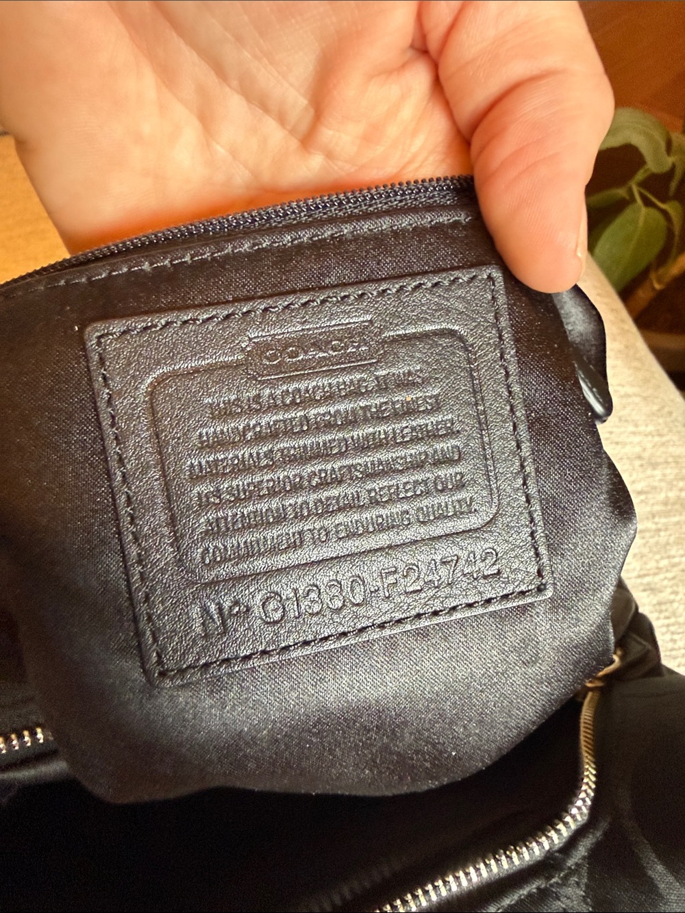 Y2K Coach Black Signature C Hobo Shoulder Bag Buckle F20742 - Picture 3 of 12